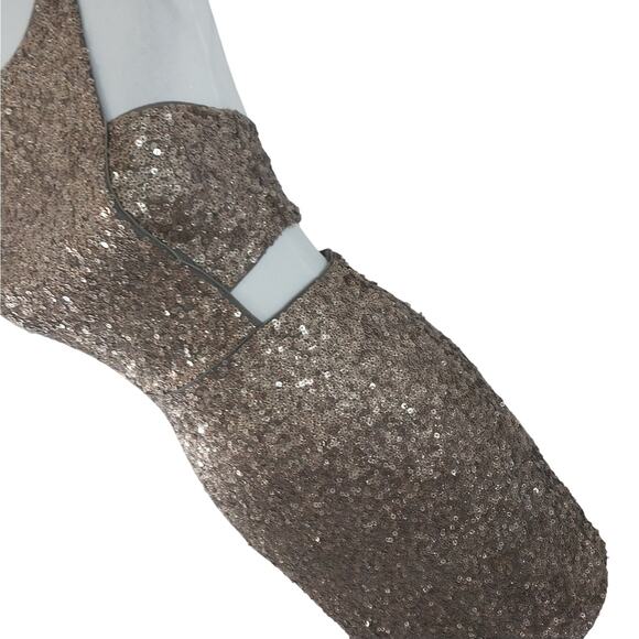 EXPRESS! GOLD SEQUIN EMBELLISHED STRETCH CUTAWAY SIDES, CLUB, PARTY DRESS! SZ 6 - Picture 6 of 10